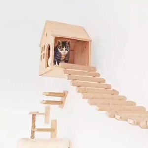 Cat Wall Rope Ladder Rope Construction DIY cat rope ladder cat nest cat climbing frame suspension bridge cat soft ladder cat staircase cat wall furniture DIY cat climbing furniture