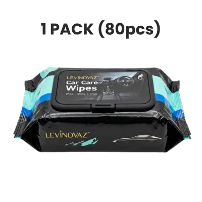 HOMEKING | 80pcs/Pack Multipurpose Car Interior Wipes Leather Interior Refurbished Steering Cleaning Clean Sofa Wheel Wipes