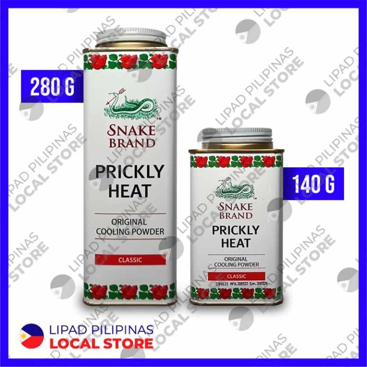 Snake Brand Prickly Heat Cooling Powder Classic 140g 280g Original