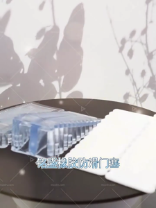 Silicone Vật chặn cửa tái sử dụng chống sốc khối Wedge anticollision doorstop văn phòng nhà cửa Vật chặn cửa dễ dàng để sử dụng