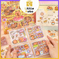 [Capybara] Hộp 100 Tấm Sticker Capybara Hình Dán Chuột Lang Nước Trang Trí Dễ Thương Đồ Chơi Trẻ Em. 