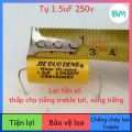 Tụ cản loa treble - 1.5uF 2.2uF 3.3uF 4.7uF 250V - Tụ phân tần loa cao cấp. 