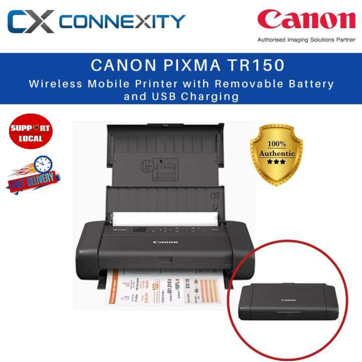 Canon Pixma tr150 wireless mobile printer (with battery) Canon portable ...