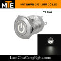 Nút nhấn 12mm giữ trạng thái ON/OFF, chống nước có LED 3-9V, 9-30V, 100-240V ĐẦU CAO - BIỂU TƯỢNG NGUỒN. 