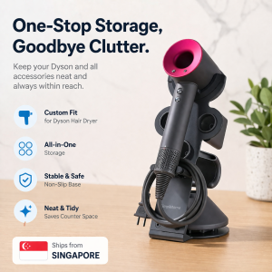Hair Dryer Stand Steel Holder Rack Storage Organizer Singapore Ready Stocks