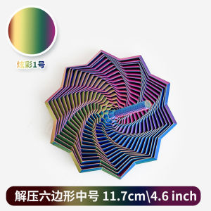 Fingertip Polygonal Toys Stress Relieving Toys with Star Handles 3D Printing Spiral Tower Toy Stress Relief Toys