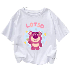 Lau fashion - Baju Kaos Oversize LOTSO Disney Karakter Wanita Pria Kekinian Bisa Cod Combed