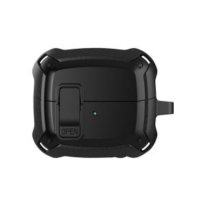 LENUO for Samsung Galaxy Buds 3/Buds 3 Pro Case Shockproof Full Coverage Lockable Casing with Hook