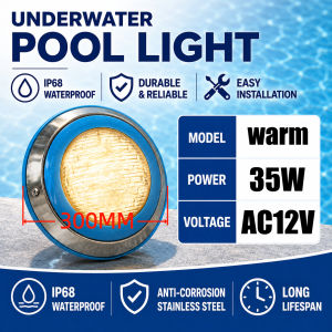 30CM Pool Light RGB LED Waterproof Underwater Lamp Wide Bright Lighting for Swimming Pool