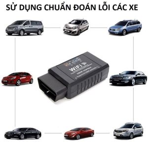 Thiết bị quét xóa lỗi cá vàng check engine chẩn đoán scan lỗi xe hơi ô tô cắm cổng OBD EML327- WIFI