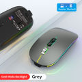 Dual Mode Bluetooth 2.4G Wireless Mouse One-Click Desktop Function Type-C Rechargeable Silent Backlight Mice for Laptop PC Computer. 