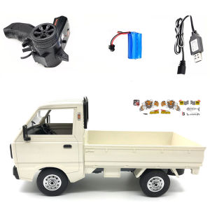 CT【Fast delivery】【Original Available】WPL D12 1/10 4WD RC Car Simulation Drift Truck Brushed 260 motor Climbing Car LED Light On-road RC Car Toys For Boys Kids Gifts