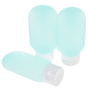3Pcs 60Ml Refillable Travel Bottles Leak Proof Squeezable Soft Toiletry Bottles for Shampoo Lotion Conditioner Travel Size