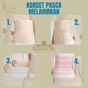 Korset Keraton Gurita Korset Premium Stagen Gurita Rekat Pasca Melahirkan | Korset Ibu Melahirkan Bahan Lembut Bengkung Untuk Mengecilkan Perut Sabuk Hamil Wanita Belt