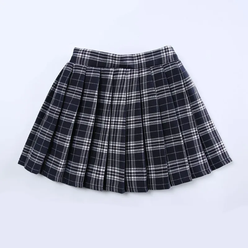 1-14 Years Old Plaid Girls Skirts for Kids School Sweet Girls Toddler Mini  Dress Kids Clothes for 10 12 13 Year Old OKS194006