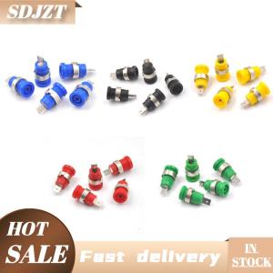 SDJZT 5Pcs 4mm Banana Plugs Female Jack Socket Plug Wire Connector 5 Colors