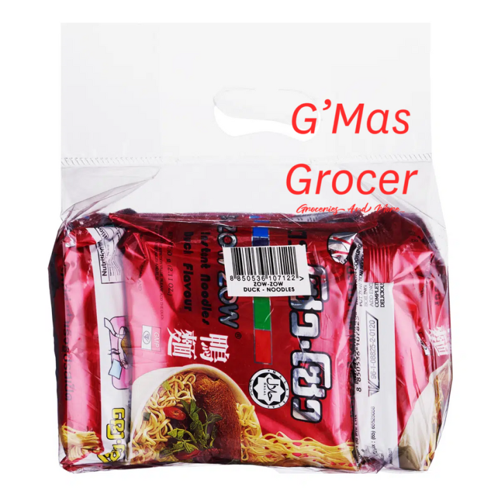 Zow Zow Duck Flavored Instant Noodle Halal Certification 泰国鸭面