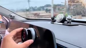 Vacuum Magnetic Phone Holder 360 °   Adjustable Magnetic Car Mount Foldable Portable Suction Cup Cell Phone Mount for Car/Gym/Mirror/Shower Compatible with All Smartphones & All Car Models