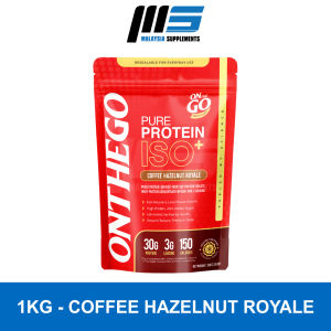 Onthego Pure Protein Isolate (1kg - 25 Servings) - muscle recovery lean muscle fitness