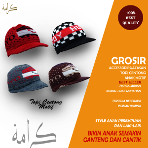 Topi Rajut Centong Anak Motif Kartun Bahan Premium