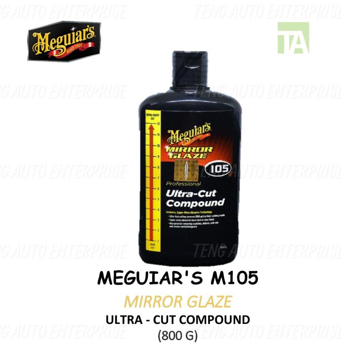 Meguiar's Mirror Glaze Ultra-Cut Compound M105 – 1 Gallon Professional Grade