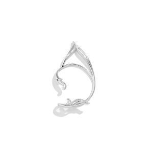 REEBO Alloy Elf Ear Clip Korean Style Ear Cuff Cat Ear Hollow Ear Clips Goth Single Side Earrings Carnival