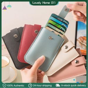 Wholesale Fashion PU Leather Card Holder Thin Bank Credit Card Case Card Wallet Holder Storage