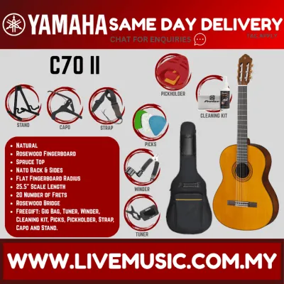 Yamaha C70 II Full Size Classical Guitar with Bag ( C70-II C70II )
