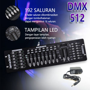 Pengontrol DMX512 mixer lampu meja peredupan 192 saluran kontrol pencahayaan gratis