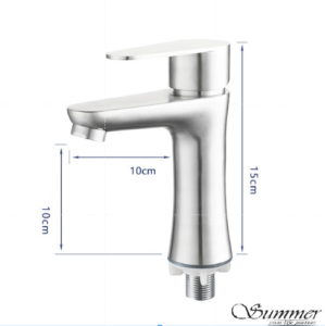 SUS304 Single Cold Basin Tap (Light /Moderate Duty)Clear Stock (Cheapest Price)