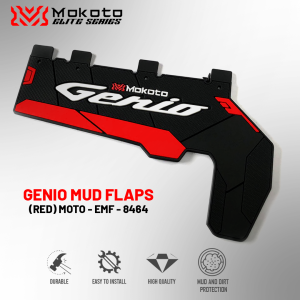 MOKOTO ELITE SERIES HONDA GENIO RUBBER MUD FLAPS GUARD COVER FOR HONDA GENIO MOTORCYCLE 1PC SPEEDMOTO MOTO-EMF-8464