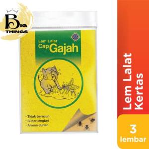 Lem Lalat Kertas Cap Gajah Fly Catcher Insektisida Lalat Lem Anti Lalat