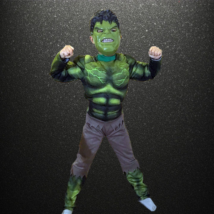 Rubie's Boy's Deluxe Muscle Chest Hulk Costume at Online