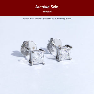 Alfredulla M 0.75ct Princess Classic Moissanite Earrings