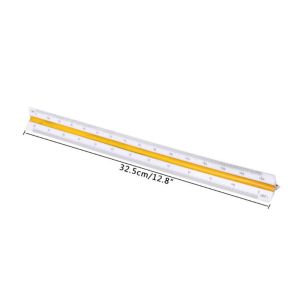 3 Sides Triangular Metric Scale Ruler 1:100/200/250/300/400/500 Architect Engineer Measuring Ruler