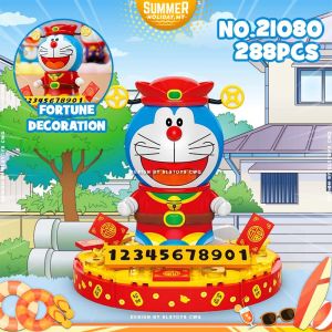 Balody Block Lucky Fortune Doraemon CNY Chinese New Year Gift Decoration Building Brick Toy Boy Girl 哆啦A梦 新年系列积木