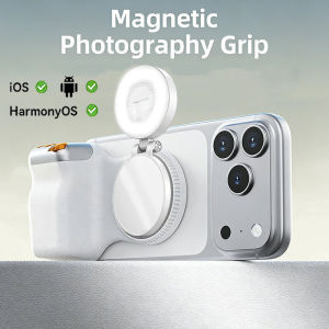 Bluetooth Camera Grip Magnetic Phone Holder Zoom Control Handheld Stabilizer Smartphone Photography Accessory