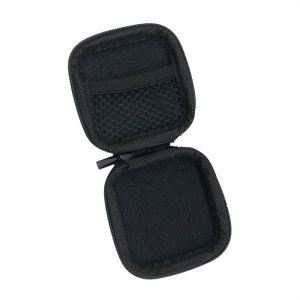 RUCHO Black Coin Purse Headset Storage Box Protective Bag Travel Case Drive Protective Cover Zip Lock Case Data Cable Bag EVA Zipper Bag Mobile Hard Disk Case Charger Protection Bag