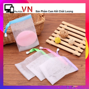 Túi Lưới Đựng Xà Phòng Tạo Bọt 2 Lớp (Xà Bông) Sữa Tắm Sữa Rửa Mặt Size 15 x 9Cm