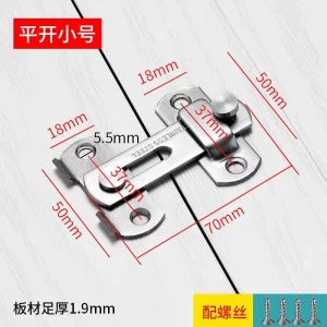 AntiThief Stainless Steel Hasp Swivel Bolt Door Latch For Sliding Window Folding Door Gate Lock Latch Selak Pintu Pusing