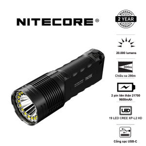 Đèn pin tác chiến NITECORE TM20K độ sáng 20.000 lumens tầm chiếu xa 290m pin liền thân dung lượng 9.600mAh