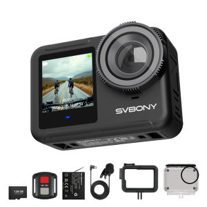SVBONY SVGo3 Action Camera 4K/30FPS 6-Axis EIS Waterproof for divingsurfingcyclingcasual sports and daily vlog
