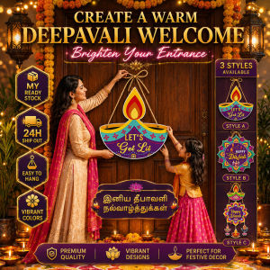 Deepavali Hanging Ornament Diwali Door Wall Decoration Indian Festival Prayer Home Decor