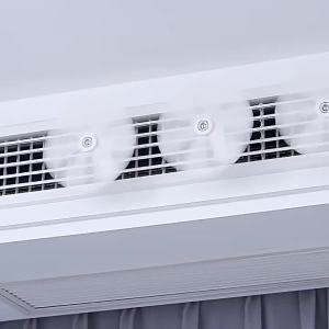 xpkQ Wall Mounted Air Conditioning Ventilator Adjustable Anti Direct Blowing Conditioning Guide Fan Windproof Energy Saving 6K4N7