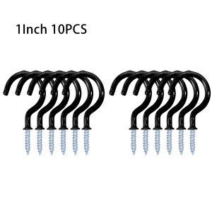 10pcs Ceiling Hooks Vinyl Coated Screw Mug Hanger Cup Hooks Screw For Hanging Plants Lights Cups Wind Chimes