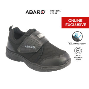 [Online Exclusive] ABARO 2362N NameTech School Shoes/School Shoes Unisex/Kasut Unisex/Kasut Tulis Nama/Kasut Sekolah Hitam