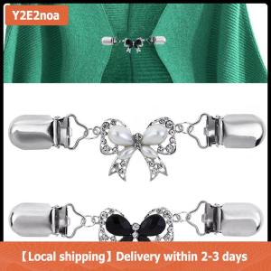 【Local shipping】 Fashion Bow Cardigan Sweater Blouse Pin Shawl Brooch Clips Duck Scarf Clasps