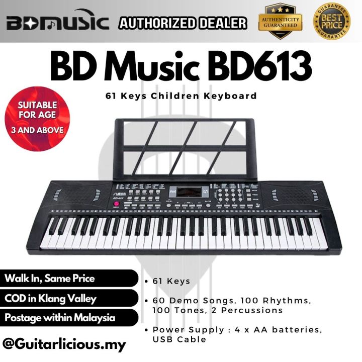 61 Keys Keyboard Children Electronic Keyboard Bd 613 Bd613 Bd