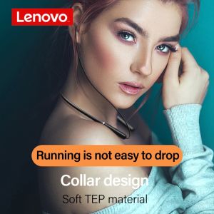 Lenovo XE05 Bluetooth headset wireless neck-mounted headset stereo noise canceling earplugs waterproof sports headset with Mic Hifi for Samsung iPhone Huawei Vivo Oppo Xiaomi