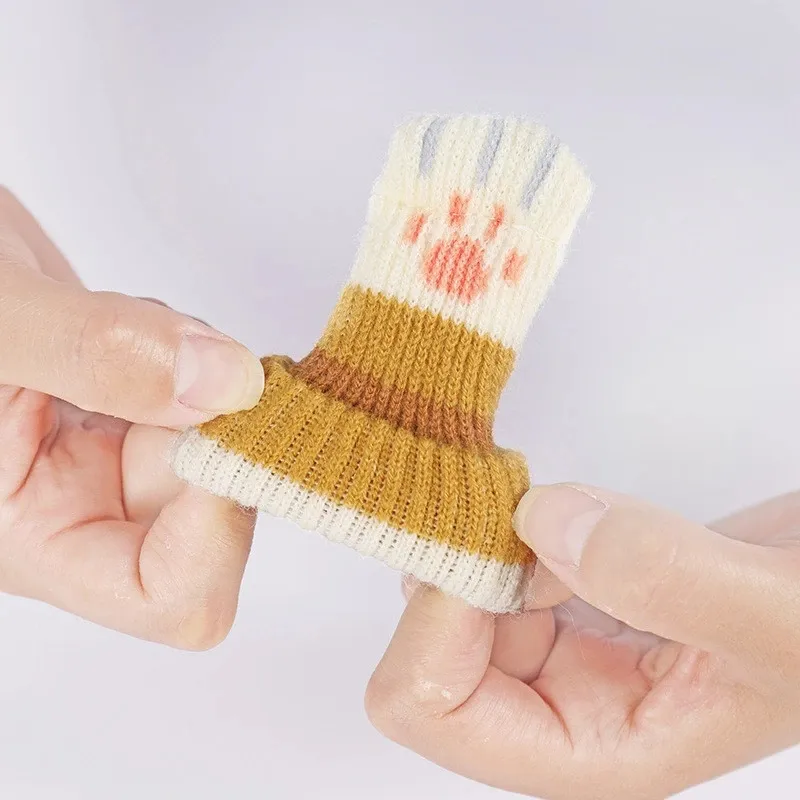 4pcs Cat Claw Table Feet Socks Chair Leg Covers Floor Protectors